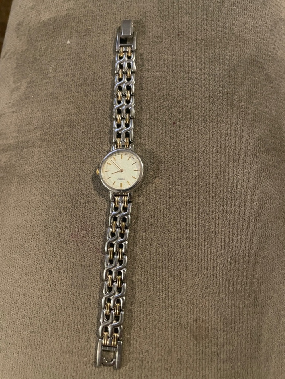 Seiko Two-Tone Silver & Gold Link Women's Watch